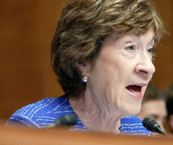 TexasTrump2024's tweet photo. Collins Becomes First Senate Republican to Oppose Blanche Nomination

Sen. Susan Collins, R-Maine, announced Tuesday that she will vote against President Donald Trump's nomination of Todd Blanche to serve as attorney general. https://t.co/yWlthfYd4W
