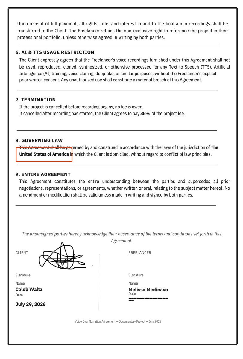 melissamedinavo's tweet photo. 🚨SCAM ALERT🚨

If you haven't seen it yet, don't work for this "editorial" project. This is an AI voice cloning and/or phishing scam to take your personal info. I thought it might be helpful if I broke it down for any that might not immediately see why this is sus. https://t.co/rN9glyrg01