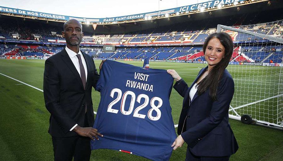 evaristemur's tweet photo. The #VisitRwanda partnerships stand as clear evidence of the credibility Rwanda has earned under President Paul Kagame’s visionary and pragmatic leadership. Elite European football clubs, major American sports franchises, and continental basketball institutions have chosen to align their global brands with Rwanda precisely because the country projects stability, professionalism, and long-term reliability, qualities no serious organisation would risk associating with if they threatened to tarnish its image.

In European football,  to ongoing deals with Paris Saint-Germain (extended through 2028) and Atlético Madrid, culminating in the landmark front-of-shirt partnership with Aston Villa announced in July 2026, the most lucrative in the club’s history. These clubs, competing at the highest levels of the Premier League, Ligue 1 and La Liga, continue to display the Rwanda brand before hundreds of millions of viewers worldwide.

Across the Atlantic, Rwanda became the first African tourism brand to secure multi-year partnerships with both the NBA’s Los Angeles Clippers (jersey-patch sponsor) and the NFL’s Los Angeles Rams (official tourism partner of the team and SoFi Stadium) in 2025. These agreements place Visit Rwanda at the heart of two of America’s most valuable sports and entertainment properties.

On the African continent, Visit Rwanda remains a Foundational and Host Partner of the Basketball Africa League (BAL), the NBA- and FIBA-backed professional competition. Kigali’s BK Arena continues to host key stages of the league, including playoffs and finals through 2028, with the Rwanda brand appearing on team uniforms and supporting youth development programmes.

These sustained, high-profile collaborations, chosen freely by organisations whose commercial reputations are among the most carefully guarded in world sport, underscore the trust Rwanda has built. Under President Kagame’s leadership, the country has positioned itself as a partner of choice for global excellence, turning sport into a platform for tourism growth, investment and shared ambition.