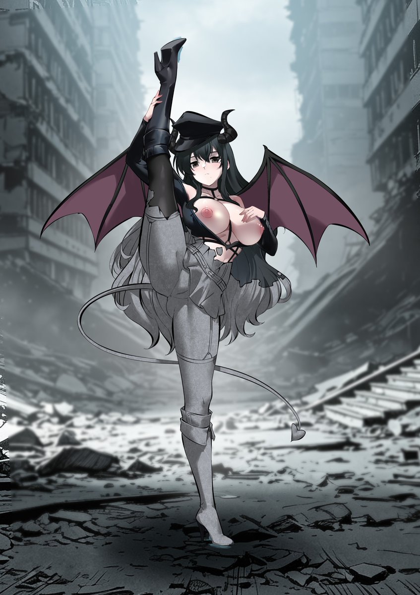 yes_statue's tweet photo. commission: 雪不帰(恶魔ver)
画师：迷之风九https://t.co/FezXC0KhqT
想了想约了不太常能见到的角色
#石化 #ASFR #固め https://t.co/PJ0m3Clpaq