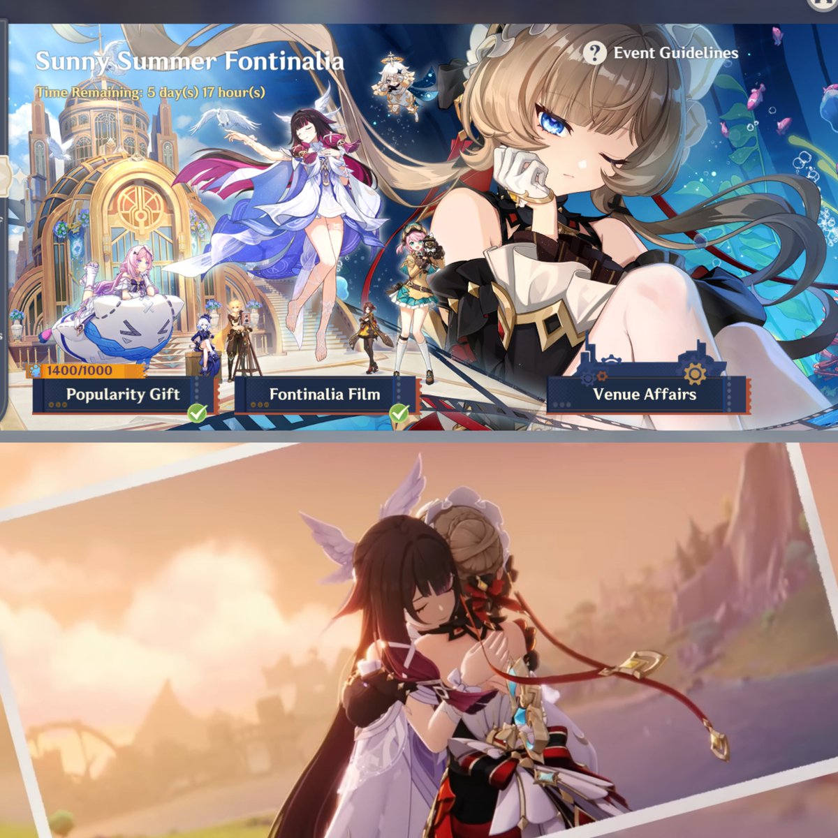 AboutSnezhnaya's tweet photo. Thoughts on this year's summer event?

#GenshinImpact https://t.co/h7YWouMZtZ