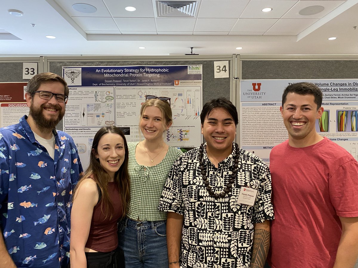 RutterLab's tweet photo. Congratulations to our amazing summer undergraduate students on a successful presentation at the @UUtah Undergraduate Research Symposium (URS)! ✨ We are very proud of them and can't wait to see them continue to shine on their scientific journey! 🔬🧬🧪 @UofUBiochem @hhmi_science https://t.co/SvigZS0Clo
