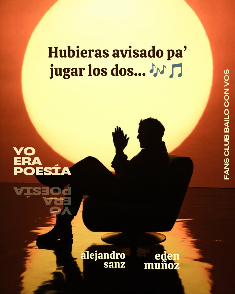bailoconvosok's tweet photo. Palpitando el estreno....#YoEraPoesía miércoles de frases de Sanz! 
Que tengan un lindo día! @alejandrosanz 
#AlejandroSanz #LetrasDeSanz #FrasesDeSanz
#EdenMuñoz #SeViene #LoDijoSanz #LetrasSanz https://t.co/JN8ZeXhBjL