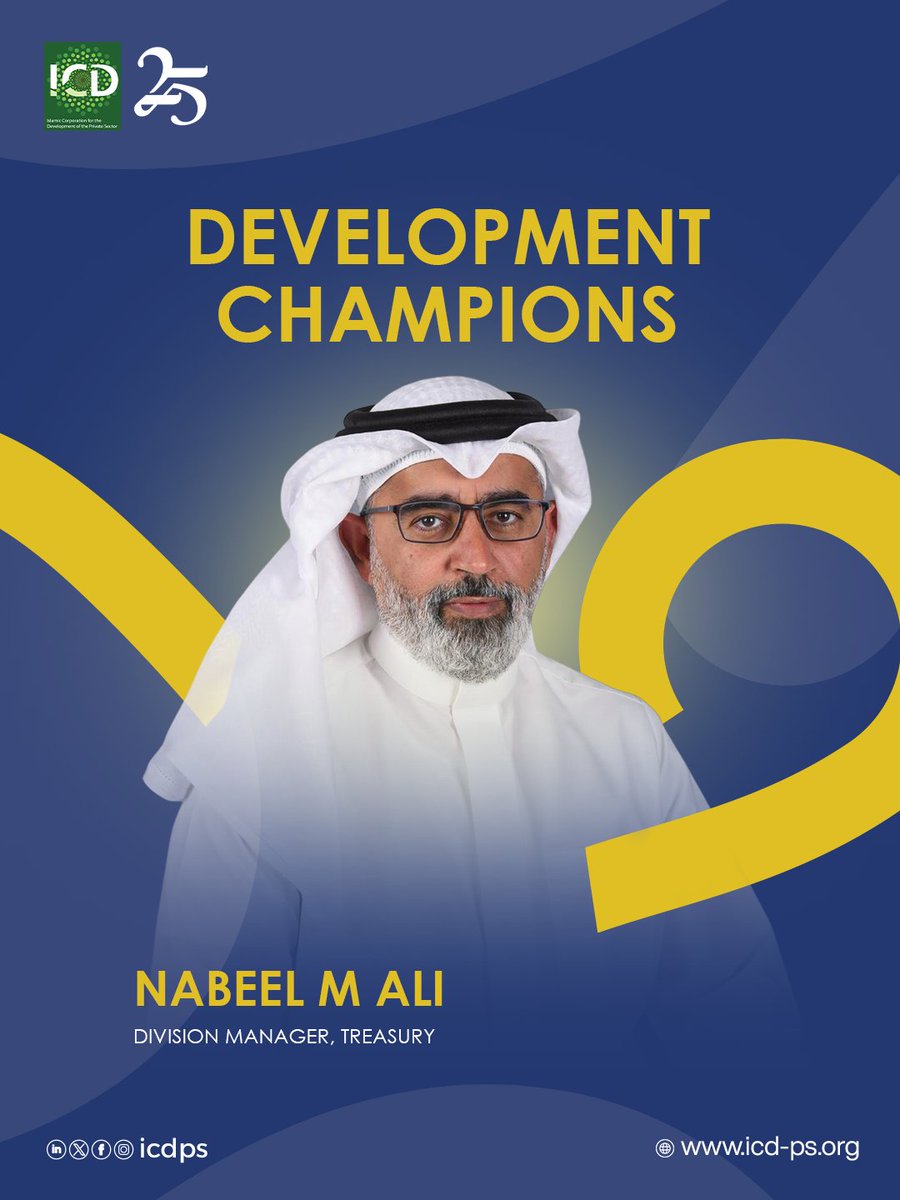ICD_PS's tweet photo. Treasury is the quiet engine behind development impact. 📈

Behind every project financed, every SME supported, and every job created is a Treasury function that ensures ICD has the financial strength to deliver lasting development impact.

Through consistent access to the sukuk and banking markets, ICD has secured USD 5.9 billion in funding equivalent to 4.6 times its current capital, enabling ICD to multiply the development impact of every dollar contributed by its shareholders. During 2025 and 2026, Treasury also mobilized close to USD 2 billion of @IsDB Group investment into sukuk, while syndicated financings attracted USD 1.7 from partners for every USD 1 deployed by ICD.

These results reflect disciplined execution, innovative financial solutions, trusted market relationships, and the efforts of a diverse team of eight professionals working closely with IsDB Treasury and the affiliates treasuries. Treasury plays an essential role in protecting the balance sheet, mobilizing resources, managing risk, and building the stable financial foundation that enables ICD’s development impact to grow sustainably over the long term.
#ICDDevelopmentChampions #PrivateSectorDevelopment #IslamicFinance