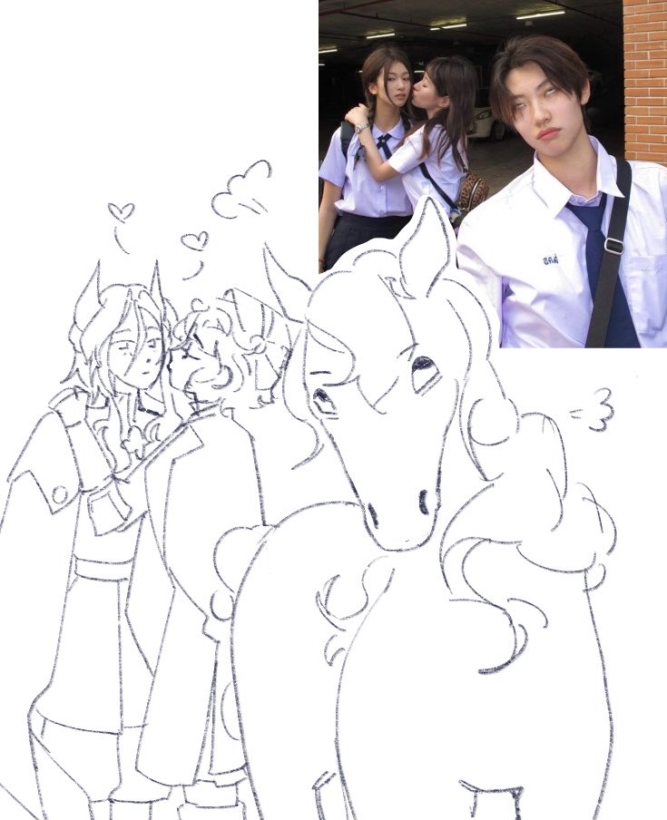 Marianne_Mariee's tweet photo. Awesome lesbian couple and evil intimidating horse #sentimarsha https://t.co/ADWBE0nOU2