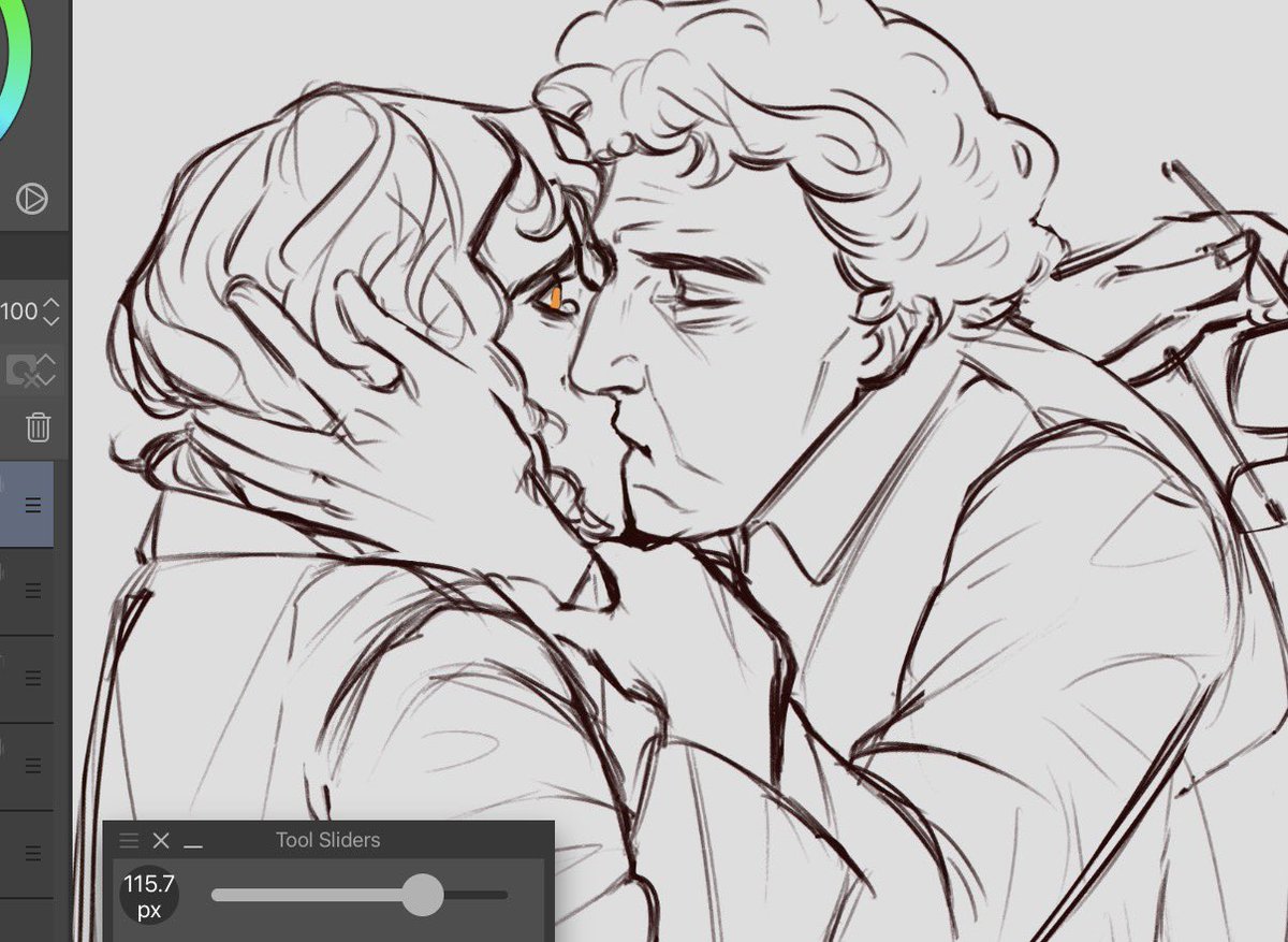 greenfungy's tweet photo. people be shipping anything these days like who likes old men kissing, definitely not me #wip https://t.co/cnQQsnTq75