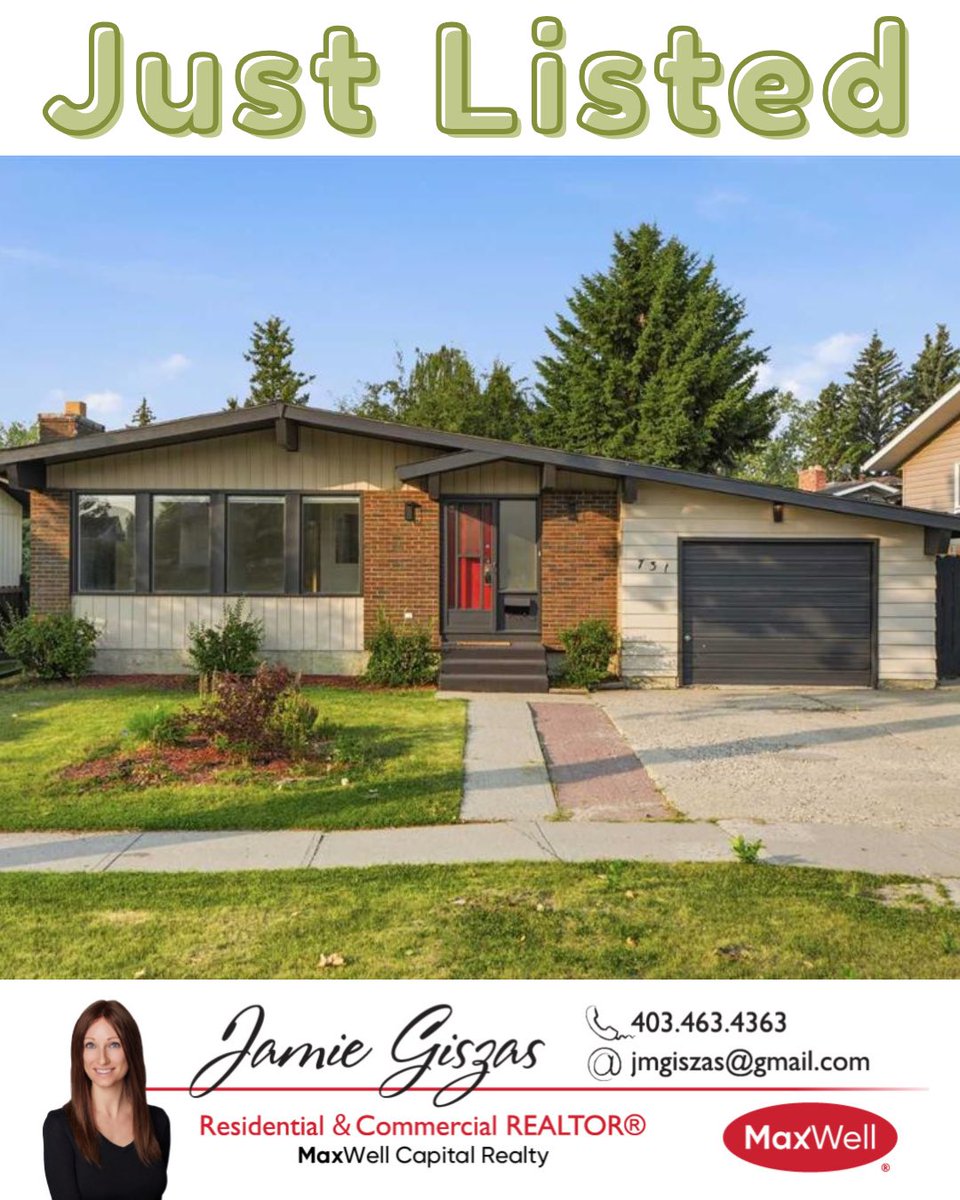 JamieGiszas's tweet photo. Just Listed in Queensland, SE Calgary: https://t.co/C8CMtEczCh
.
Jamie Giszas
REALTOR
MaxWell Realty
C: 403-463-4363
E: jmgiszas@gmail.com
.
#yyc #calgary #yycre #calgaryre #yycrealestate #calgaryrealestate #calgaryrealtor #yycrealtor #calgaryrealtors #yycrealtors #calgaryrealty https://t.co/aOYYmbe6Di