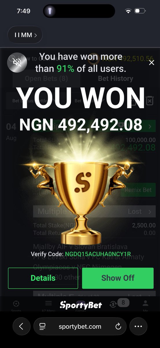 AgbaBoiz's tweet photo. 400 odds Booooooom💥💥💥💥💥🔥🔥
Drop your winning tickets please💥🔥🔥🔥🔥Birthday motion✅
Thank you for the game @Kyriankelly400 please check Dm https://t.co/70we8HVdEc