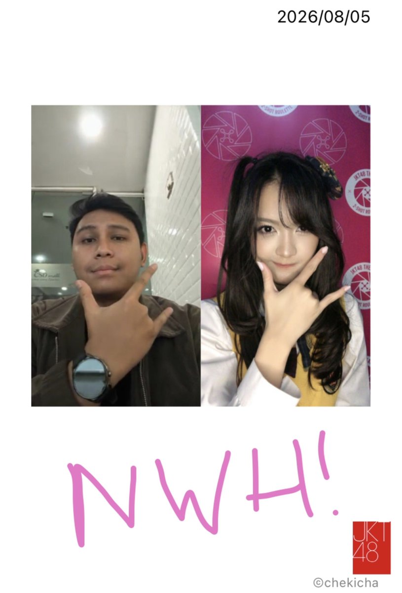undefinencrypt's tweet photo. Gak boleh pulang kah cell 🤷 @Greesel_JKT48 

Thankss for today's chekiii https://t.co/iuN1EB4oUr