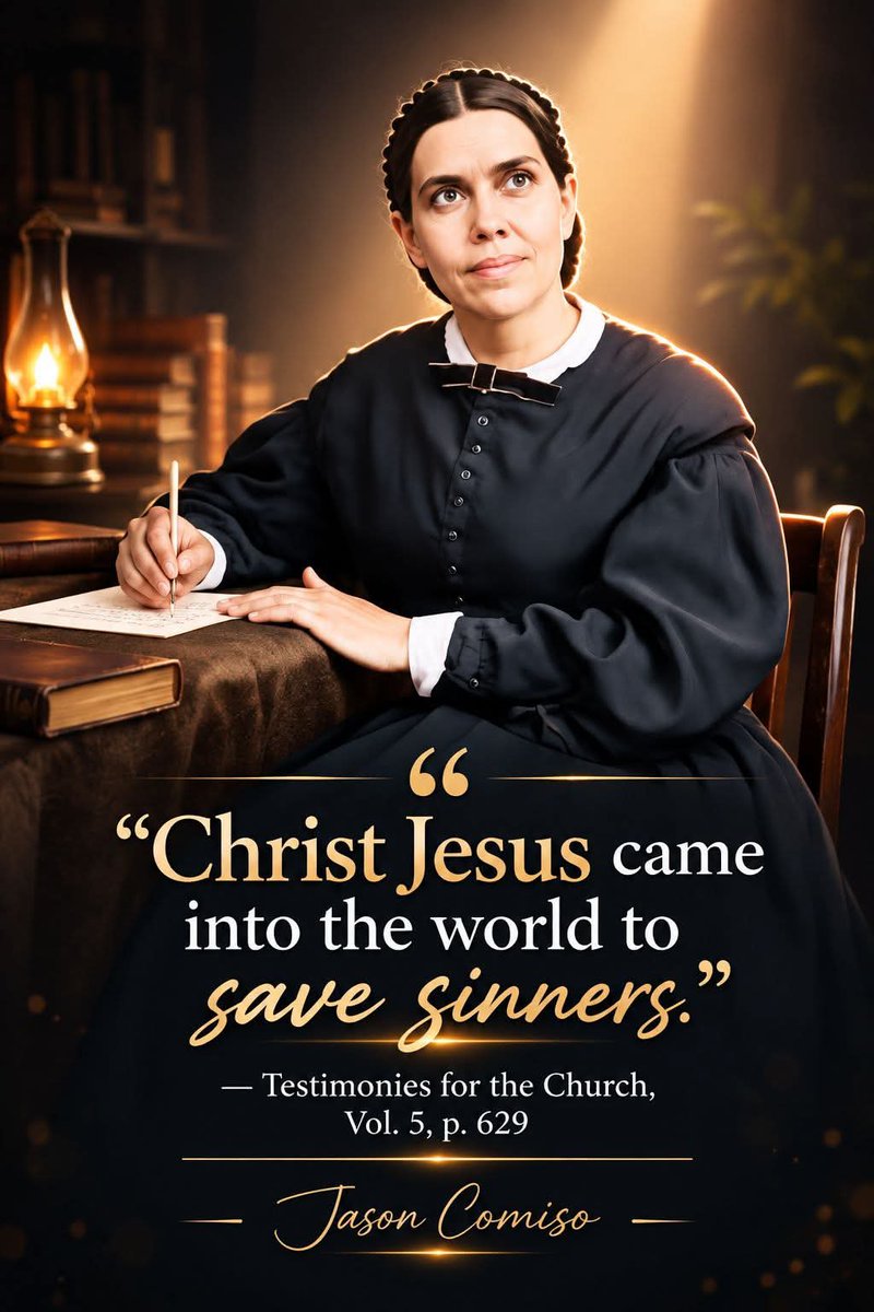 Godwakeupcall's tweet photo. "Christ Jesus came into the world to save sinners."
β Testimonies for the Church, Vol. 5, p. 629
#egwwritings
#EGW #ellengwhite
#seventhdayadventist https://t.co/x9QaP3NdQJ
