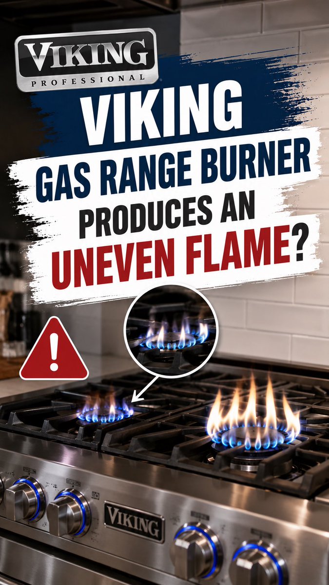 Repair_servicee's tweet photo. Uneven or yellow flames may be caused by dirty burner heads, clogged ports, worn components, or gas pressure problems. Restore safe, even cooking with professional service. https://t.co/uUQBKc0V3j