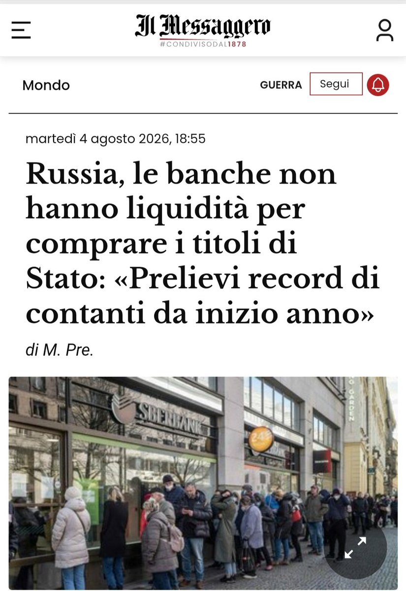 Gigadesires's tweet photo. La Russia, unica produttrice al mondo di rubli in regime di monopolio, ha finito i rubli per comprare titoli emessi in rubli 😆😆😆🚀🚀🚀 https://t.co/ZyTmpoxvrE