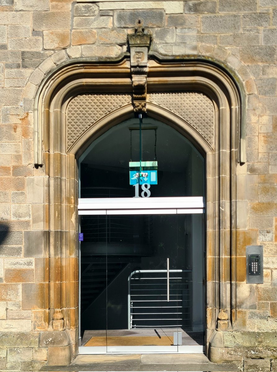 is_glasgow's tweet photo. Love the design of this doorway on the former Tent Hall on Turnbull Street in the East End of Glasgow. It was built in a Late Gothic style in 1876 as a meeting hall for the United Evangelical Association.

#glasgow #architecture #eastend #doorway #architecturephotography https://t.co/VuF0G6Uphz