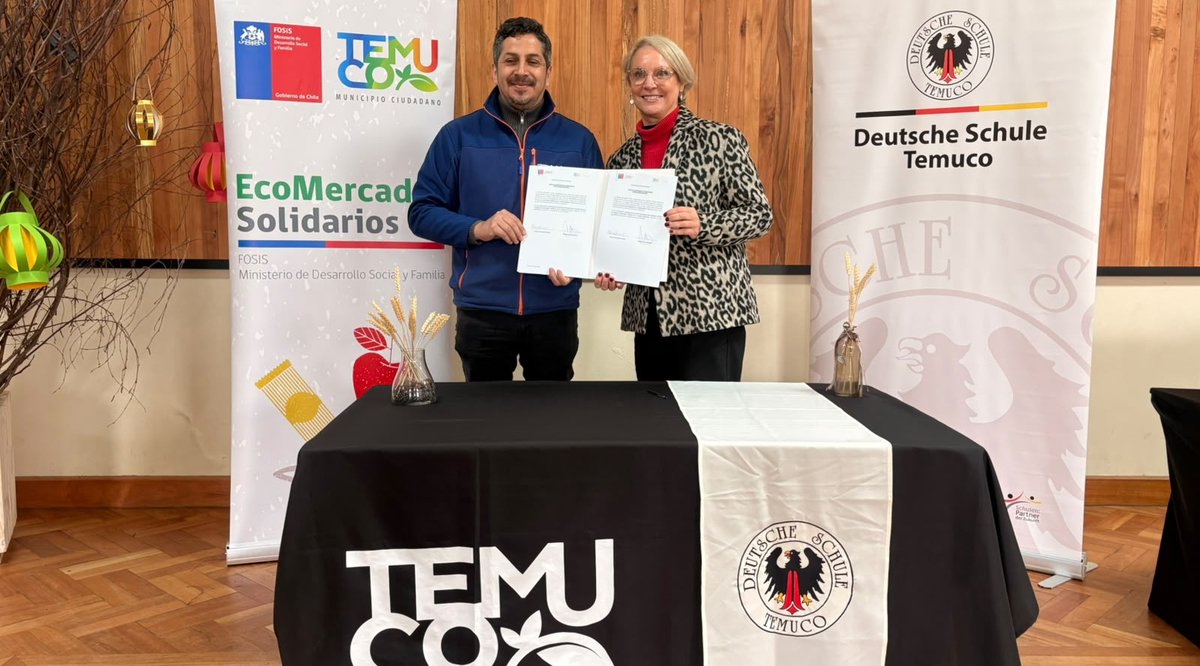 DiarioNoti27564's tweet photo. #ColegioAlemán dona casi media tonelada de alimentos al "#Ecomercado #Solidario" de la ciudad de #Temuco. https://t.co/qJ8E90bOjc