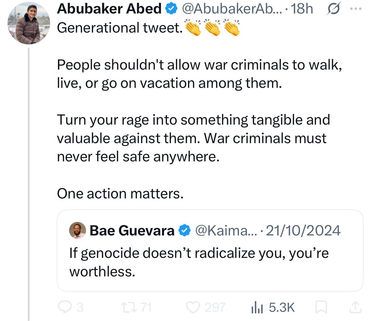 karenievers's tweet photo. 🚨🇮🇪

Why is this violent Hamasnik still in Ireland?  

How long before he commits an act of violence?  

Stop pretending that he is a poor ‘genocide’ survivor and DEPORT him.  

@OCallaghanJim @HMcEntee @INTERPOL_Cyber https://t.co/fa5dwx6NcZ