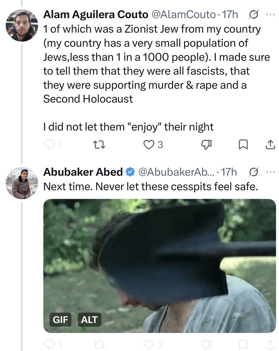 karenievers's tweet photo. 🚨🇮🇪

Why is this violent Hamasnik still in Ireland?  

How long before he commits an act of violence?  

Stop pretending that he is a poor ‘genocide’ survivor and DEPORT him.  

@OCallaghanJim @HMcEntee @INTERPOL_Cyber https://t.co/fa5dwx6NcZ