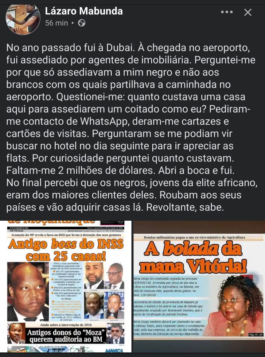 Rdiasmz's tweet photo. O testemunho de Lázaro Mabunda é brutal. https://t.co/Bjqy5AAJXT