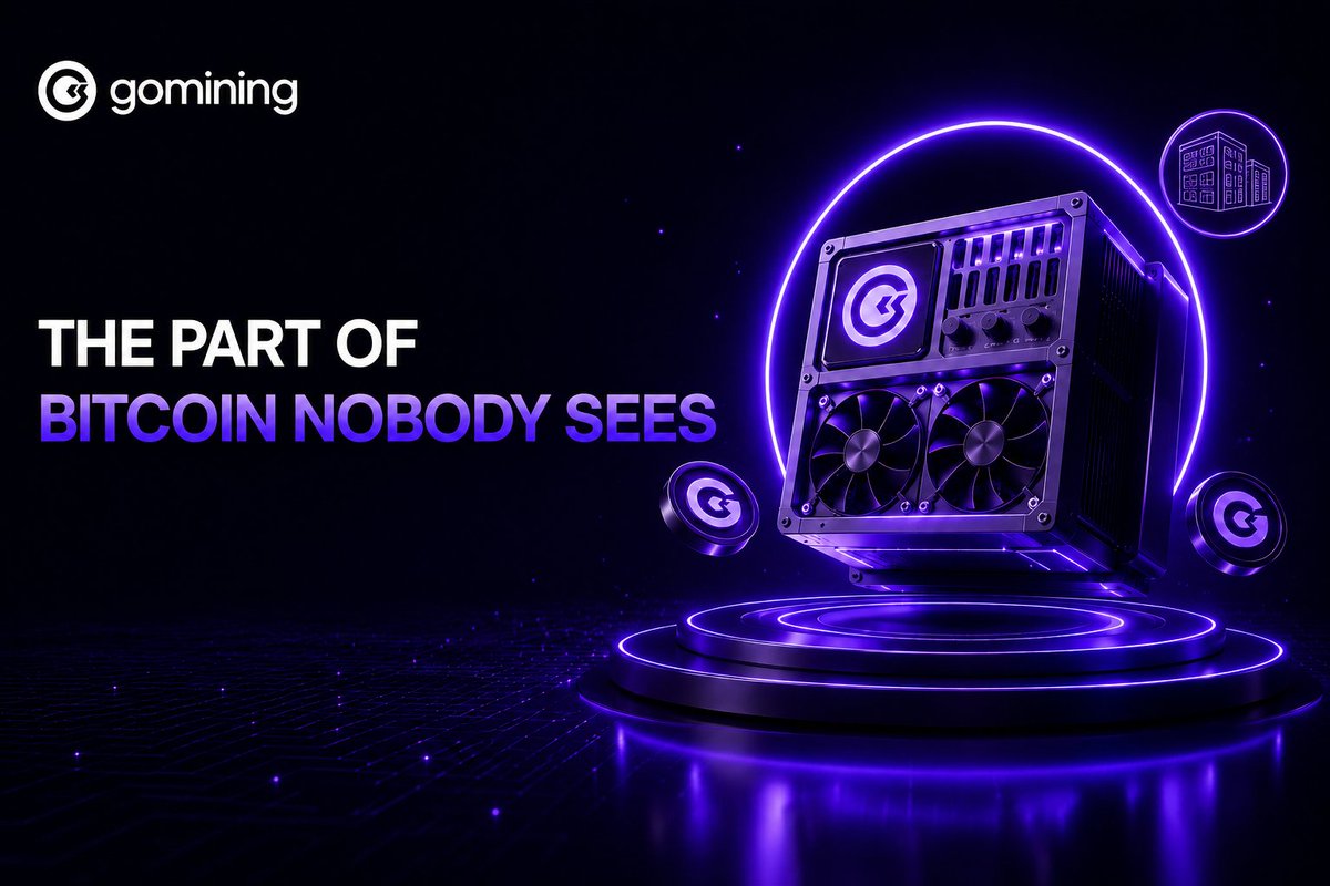 GoMining's tweet photo. 🧵 When you picture Bitcoin mining, you probably imagine a machine in a room somewhere.

The real thing is far bigger, and almost nobody outside the industry has seen it.

Here is what actually sits behind a single day of mining rewards. https://t.co/Xe5m66YIgR