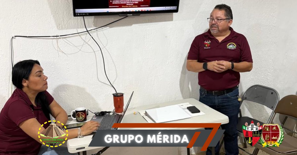 GrupoMerida_42's tweet photo. Reunión del Grupo Mérida refrendando la política de unidad y trabajo de nuestro líder y amigo LGPS.  ¡Gracias por su asistencia! 

Miercoles 05 de Agosto 2026.
 
@Seccion42_STPRM 

@lgps03101 
@MarcoAzuara1 
#MasUnidosQueNunca 
#FamiliaPetroleraSeccion42 
#SomosSTPRM https://t.co/ILIp7zZ55F