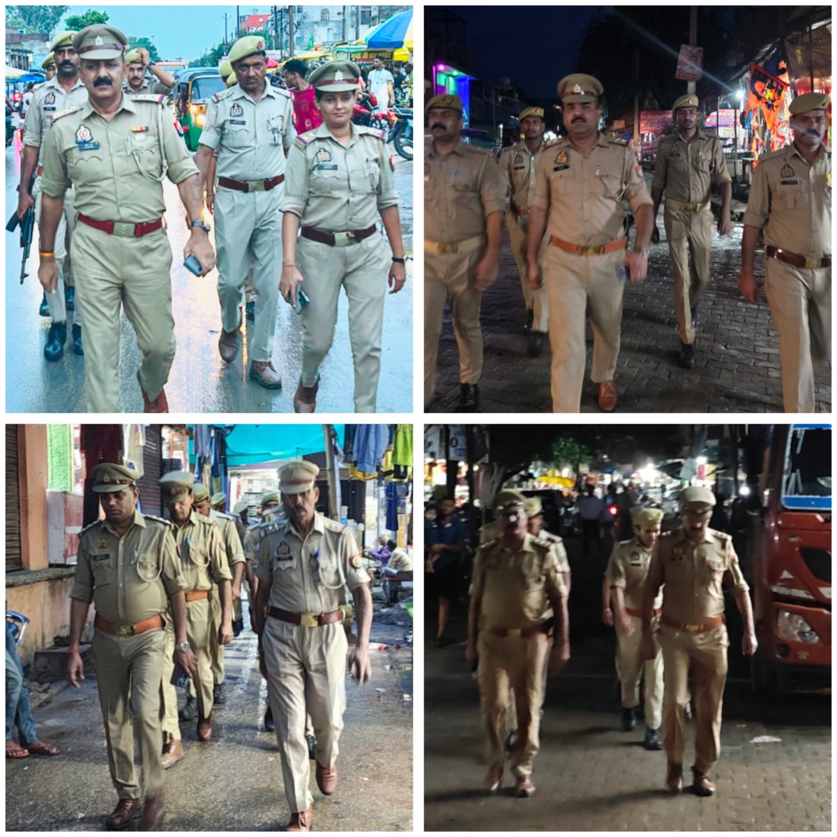 mainpuripolice's tweet photo. पुलिस अधीक्षक मैनपुरी के निर्देशन में आमजन की सुरक्षा व कानून-व्यवस्था के दृष्टिगत #जनपदीय_पुलिस द्वारा क्षेत्र के मार्गों/बाजारों/भीड़भाड़ वाले स्थानों पर संदिग्ध व्यक्तियों/वाहनों की चेकिंग करते हुए पैदल गश्त की गई।  
#UPPolice https://t.co/9E4WC3sxHF