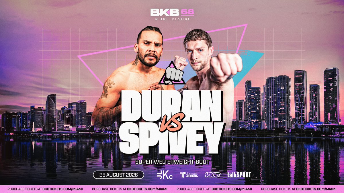 jedigoodman's tweet photo. Robert Duran Jr. fights on the #BKB58 card in Miami on August 29. https://t.co/96SOAfUVfY