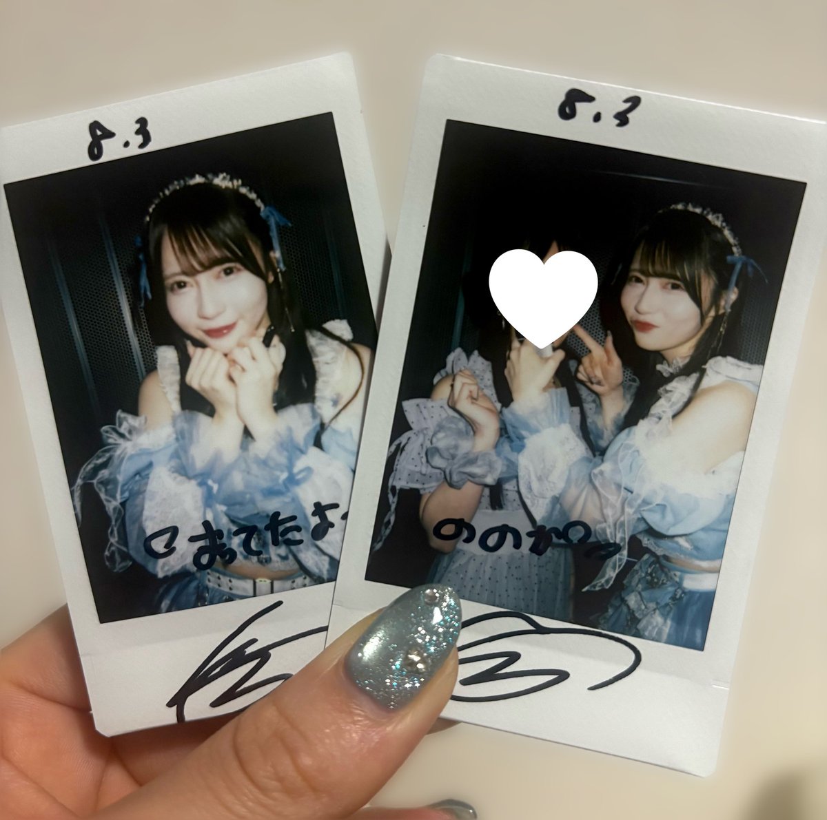 kn__yj's tweet photo. さららちゃんやっと会えて嬉しかった🩵
ライブも楽しいし、チェキの時もめちゃめちゃ可愛かったな🫶
さららちゃんに会うと元気出る！！
また明日からお仕事頑張れる！！
またすぐ会いに行くね☺️
大好き🩵 https://t.co/tY9eVtzArt