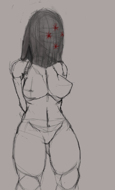 Rustyskullbone1's tweet photo. some people liked this random sketch I did quickly so might draw her again wat do u people think? https://t.co/laJqhf6MqN