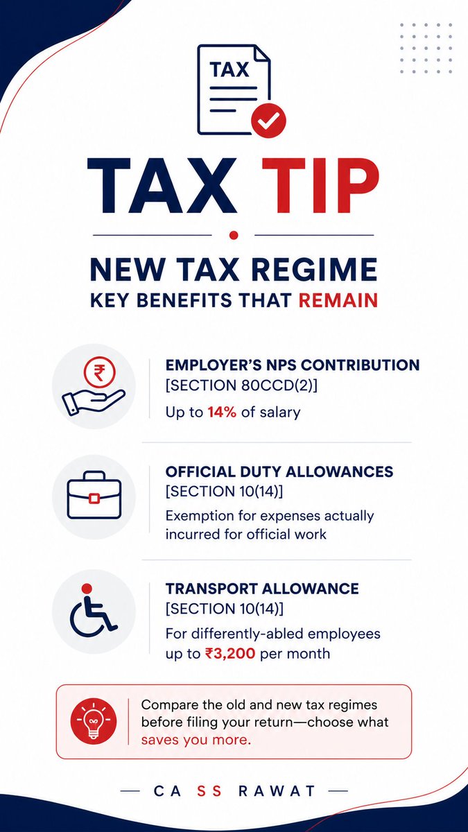 cassrawat's tweet photo. #IncomeTax #NewTaxRegime #TaxPlanning #CASSRawat #TaxTips #NPS #FinanceKnowledge https://t.co/LtWf3CCR8C