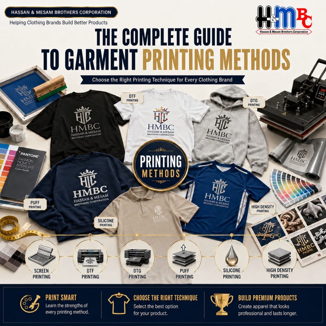 hmbc_apparel's tweet photo. Choosing the right printing method can make a big difference in quality, durability, and cost.

Swipe through to explore the most popular garment printing techniques and discover which one is best for your brand and products.
#apparelmanufacturer #clothingsupplier #customclothing https://t.co/zMNJ9rnOif