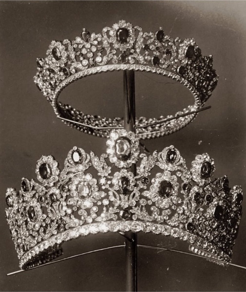 EvaLovesDesign's tweet photo. Jewels Lost Forever

In May 1887, the French Crown Jewels went to the auction block. The government feared their royal power, so they sold them off to erase the monarchy's ghost.

Michel Berthaud’s haunting photographs are the final glimpse of this lost empire. 

Dismantled and scattered across the world forever.