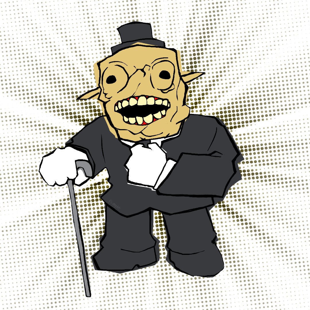 FlumpleX's tweet photo. mr. creator (character by @drillmill) https://t.co/adkXXAYSTJ