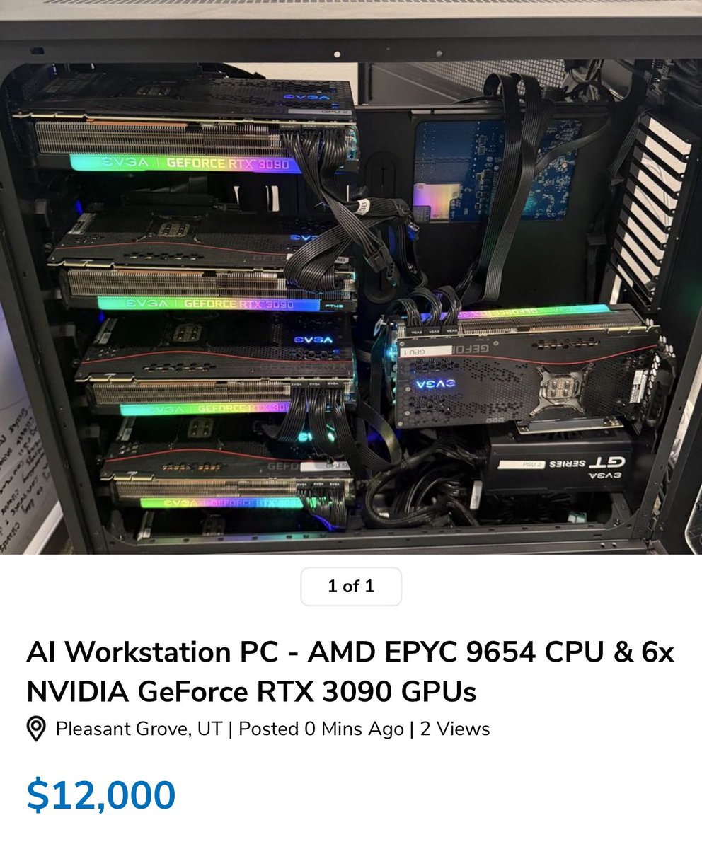 tmophoto's tweet photo. I’m seeing more and more 3090’s pop up for sale 

Everyone is coming to terms that they are going to need more than one spark

3 sparks or this?  What would you buy? https://t.co/iTlz5egopq