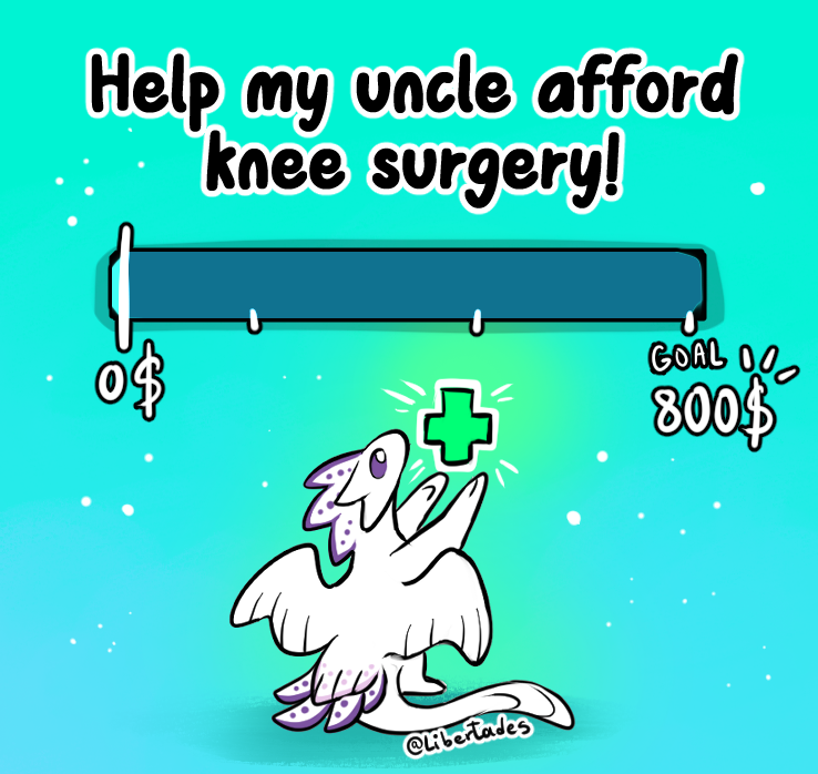 Libertades_art's tweet photo. My uncle fell down a flight of stairs recently and had an injury. He once supported me when I was on my own and growing as an artist, today he needs his family's support. I will be offering some art in return for those who donate!! 1/2 https://t.co/W8OgdHsQbd