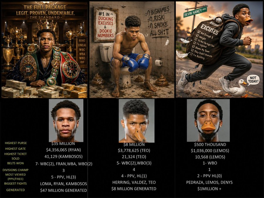 T561eow's tweet photo. @ShakurStevenson You are a BUM compared to Devin! Shit Resume, Shit Paydays!

ShaDUCK the MatchMaker! Next Fight: RAYO🤣😂😂 https://t.co/1GqAddx0Ou