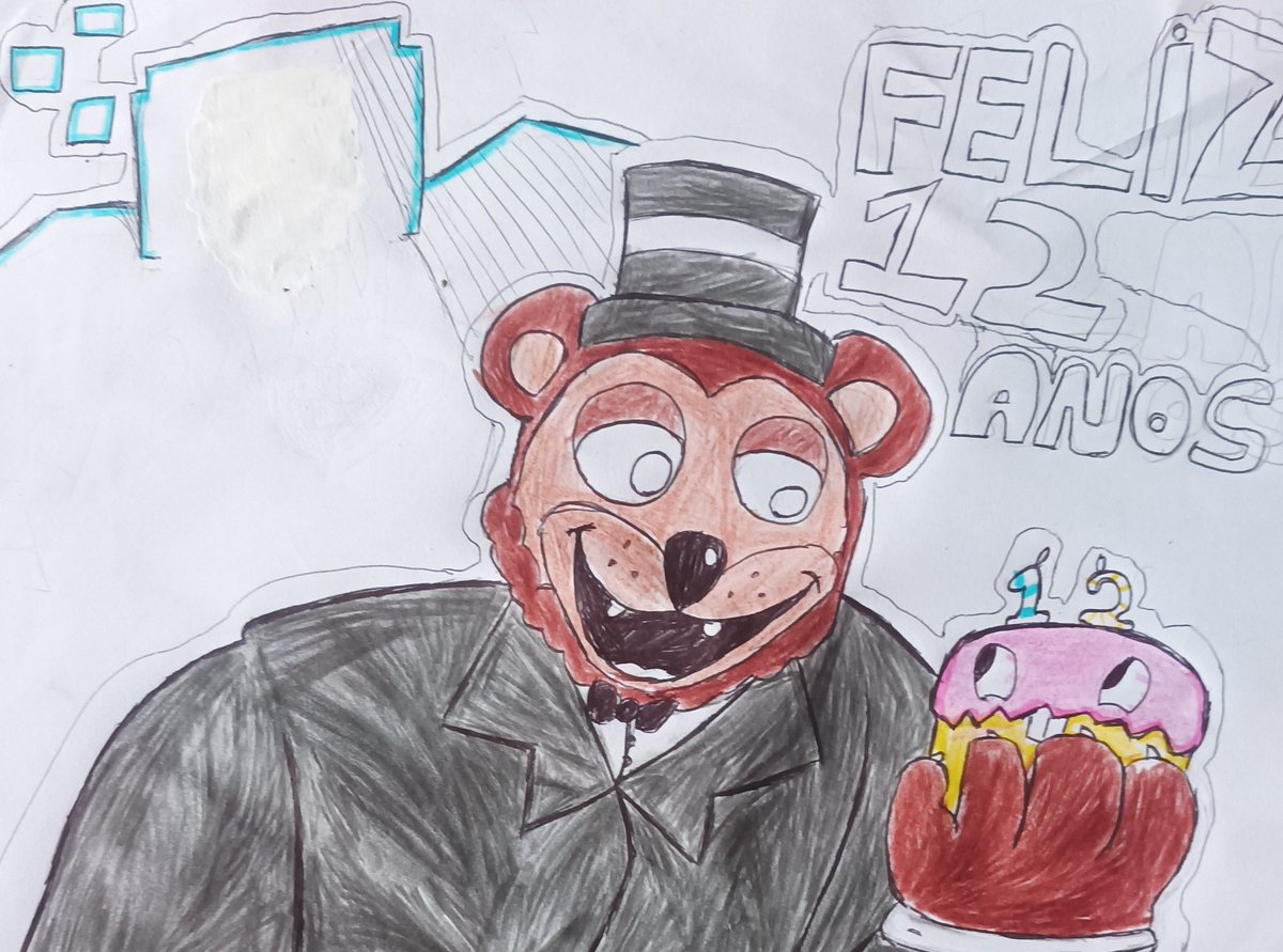 Terrysegun's tweet photo. Refazendo o desenho para o dia 8 de agosto, não gostei do anterior 
❤️+🔃= Eu feiz
#fnaf #fnaffanart #fnaf_art #fnafsl https://t.co/fV82SWyS0R