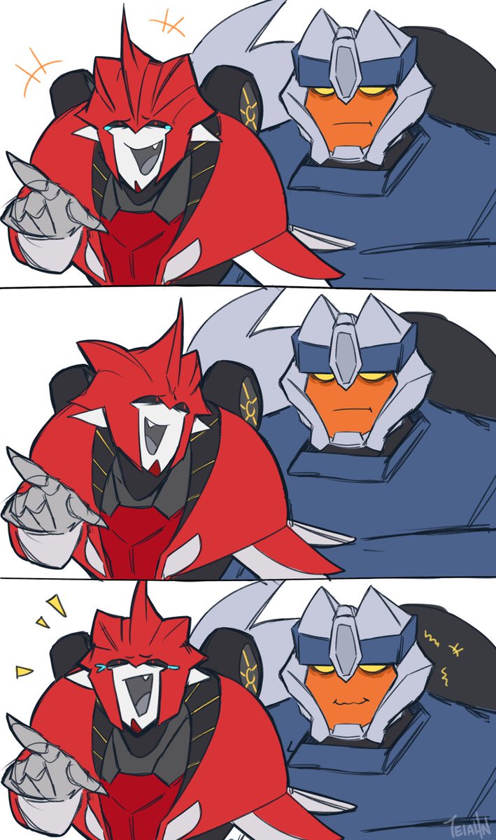 TeiahnFrost's tweet photo. Couldn't help but draw these two for that laugh meme
#transformers #kobd https://t.co/HTEyLyvJuz
