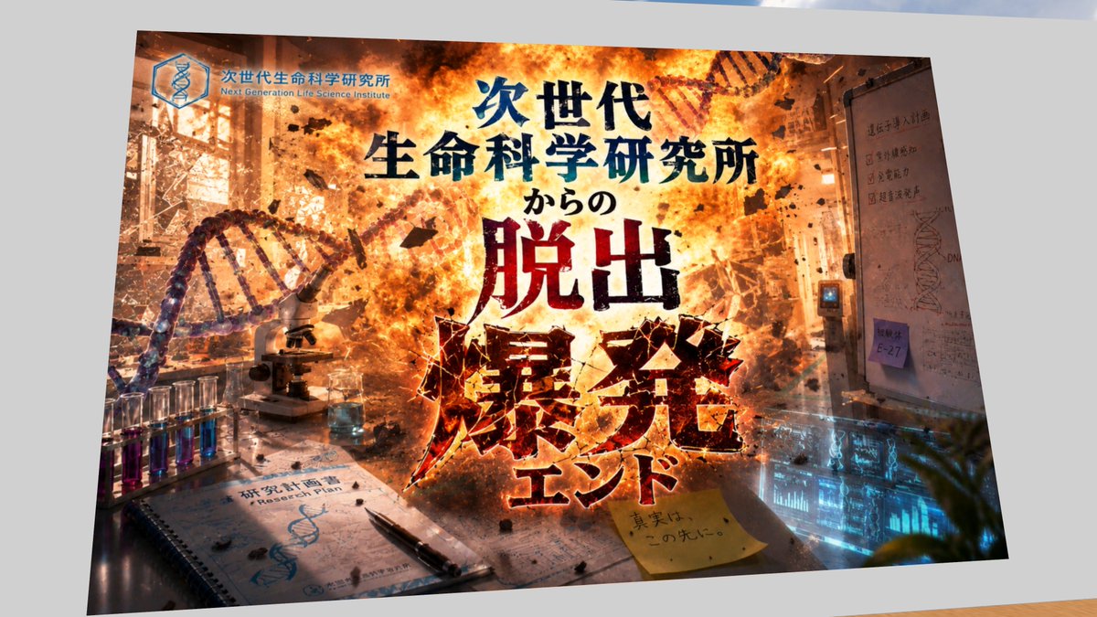 aspite_vrc's tweet photo. 脱出したり爆発したりした https://t.co/HGkHVqJ96I