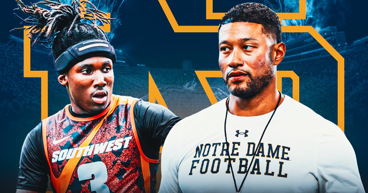 Rivals's tweet photo. NEW: Notre Dame is in prime position to make a huge run at 2028 5-star WR Jaylen Addai, @SWiltfong_ reports☘️

“Notre Dame as a whole stands out. The fans, the school, the coaches. It’s a great environment for a student-athlete.”

Intel: https://t.co/RUaWY3OSYK https://t.co/aOTRrtRLiK