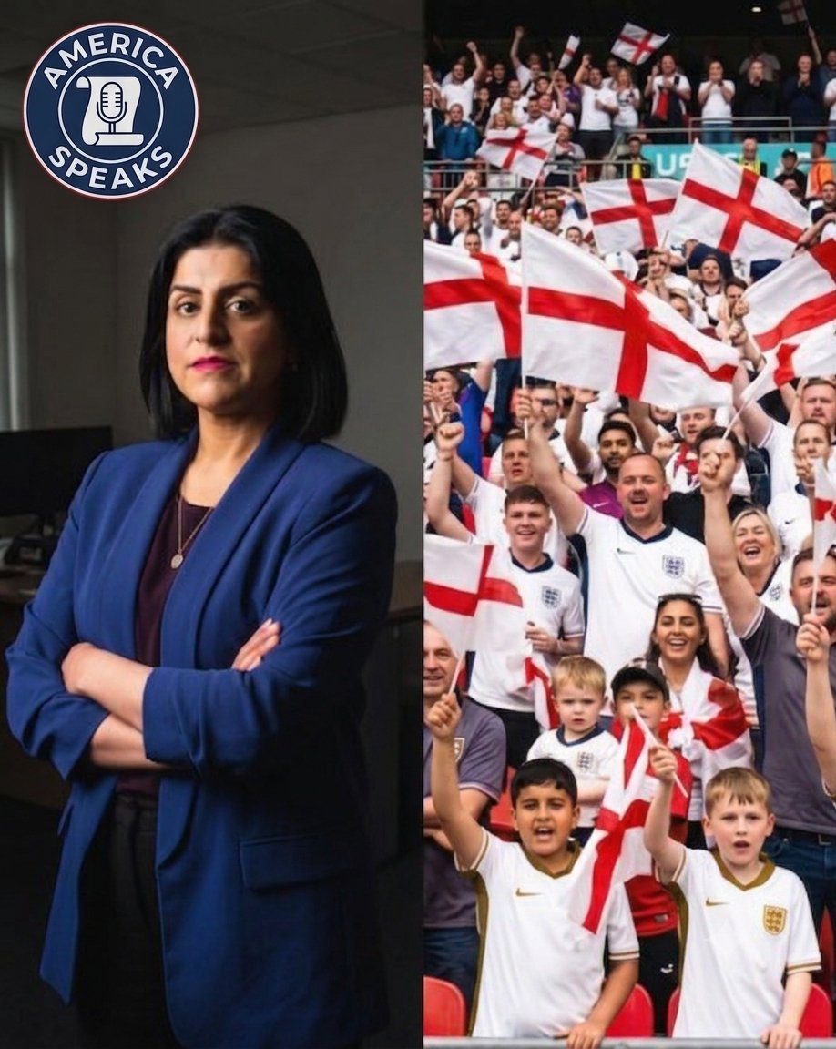 RechargAmerica's tweet photo. 🇬🇧 Do you agree with the reported remarks by Shabana Mahmood suggesting that people who display England’s St George’s Cross may be more likely to be associated with extremism?

🅰️ Yes, I agree 👍
🅱️ No, I disagree 👎 https://t.co/ISuLCbCcSh