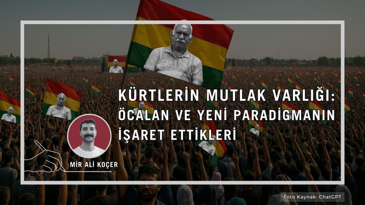 on1meridyen's tweet photo. Kürtlerin mutlak varlığı: Öcalan ve yeni paradigmasının işaret ettikleri

✍️ @miralikocer_ yazdı 

“Mutlak varlık, sembolik ve politik-felsefi yörüngenin dışına çıkılmadıkça günümüzün siyasal ortamında karşılık bulabilecek bir kavramdır. Özellikle siyasallık ve toplumsallık senkronizasyonundan bakıldığında, mutlak varlığın tanımsal karşılığını örnekler üzerinden açıklamak daha kolay olur. Bunu en çok da Kürt ve onun önderi Abdullah Öcalan entitesinde görmek mümkündür.”

Yazının tamamını okumak için ⤵️

https://t.co/LtyhtTYfga