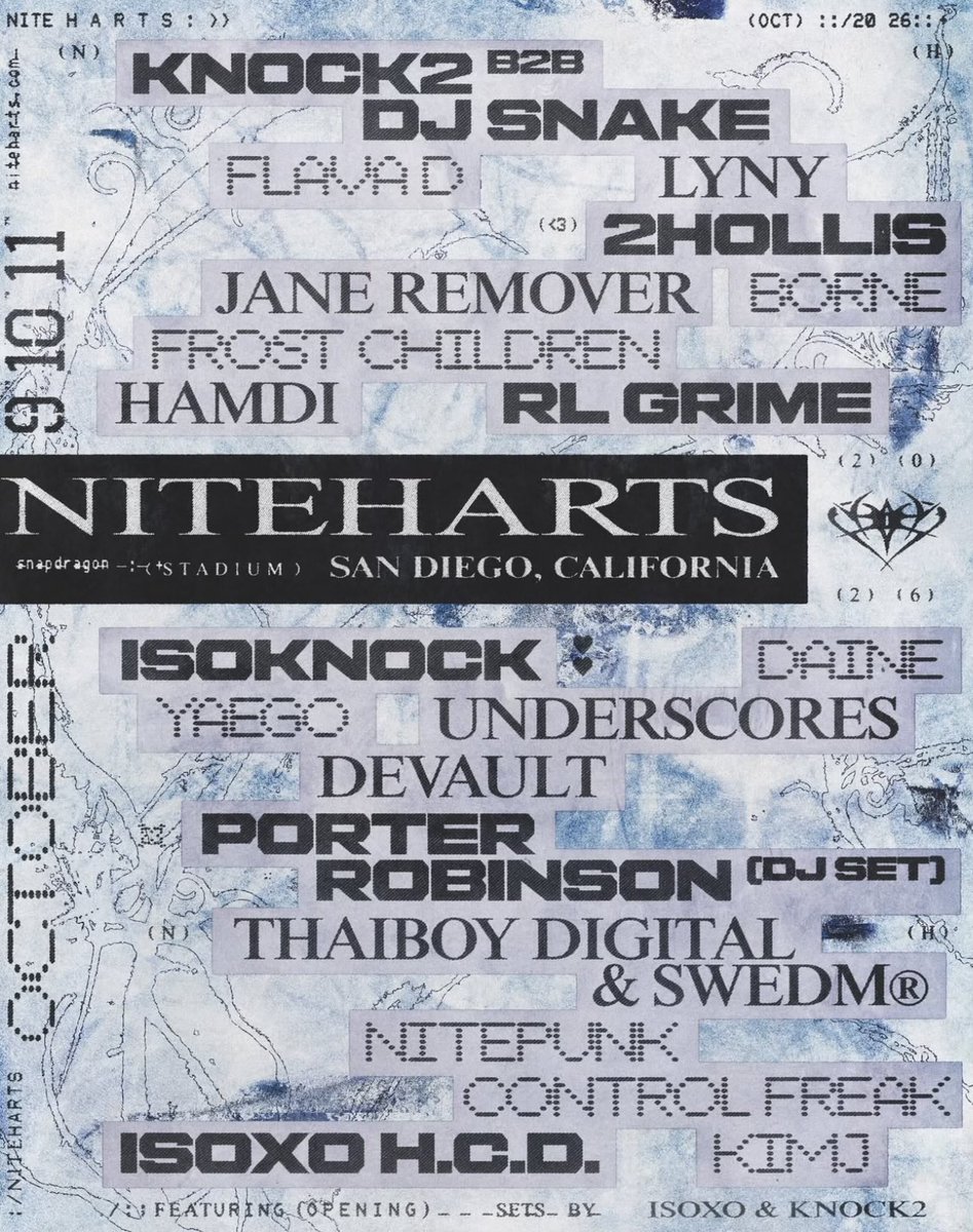 dubukiro's tweet photo. NITEHARTS LINEUP OH MY GOD HOW IS THIS REAL https://t.co/5ldLOonxYb