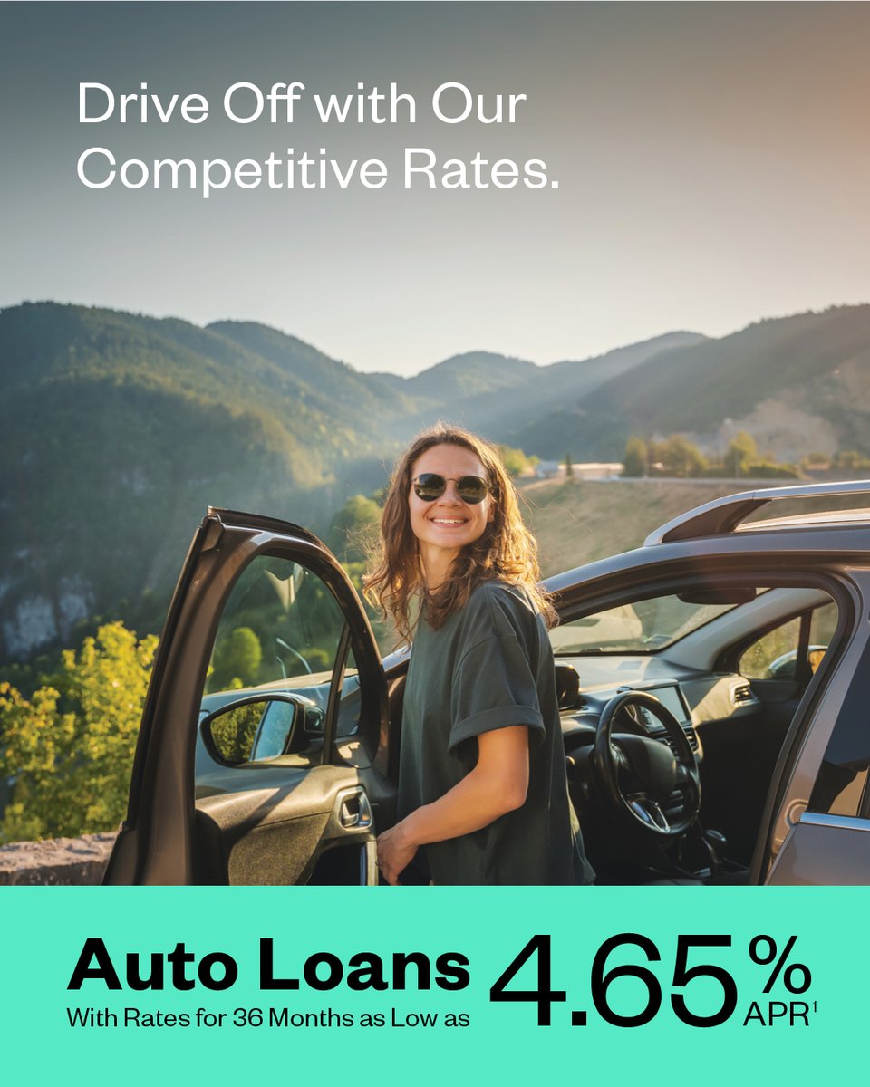 California_CU's tweet photo. Shopping for a new ride? 🚙 Whether you're buying a new or used car, refinancing your current loan or wanting to get pre-approved, we have an option for you. Enjoy low rates on new and used auto loans plus no payments for up to 90 days. learn more: https://t.co/quTeP09hIG https://t.co/GNHWM0q8y4