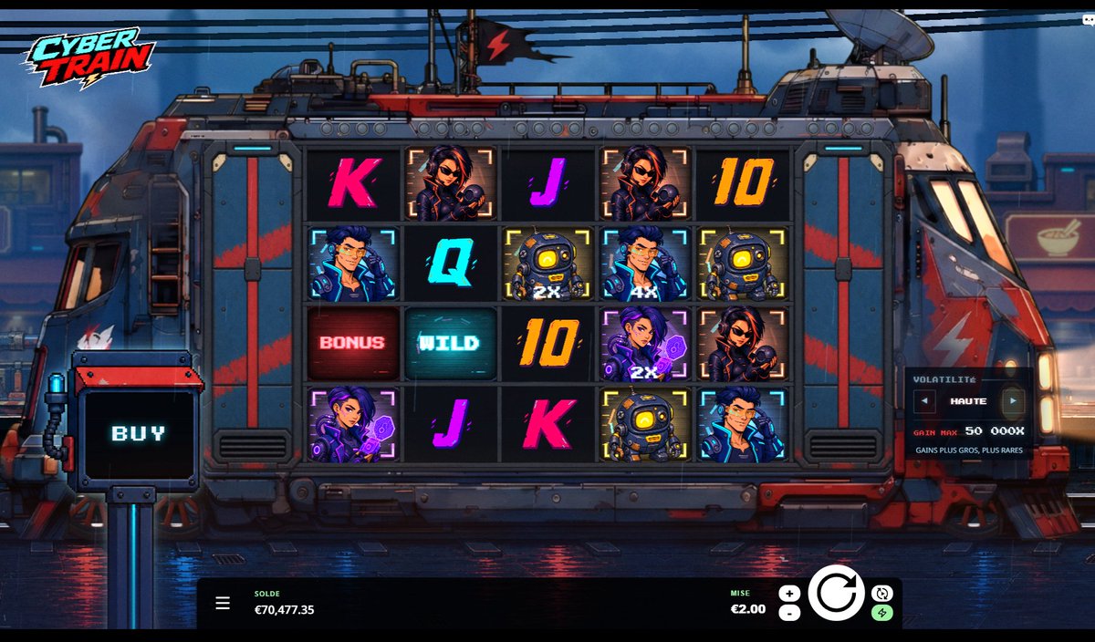 ChattyGames_'s tweet photo. Our new slot, Cyber Train, is officially live on @Stake ! 🚂

Money Train was a huge inspiration for us, and we wanted to bring our own modern twist to this iconic style of slot.

We hope to see plenty of you playing it! 💕

We’re giving away $250 to people who like and comment. 
Drop your Stake username below!