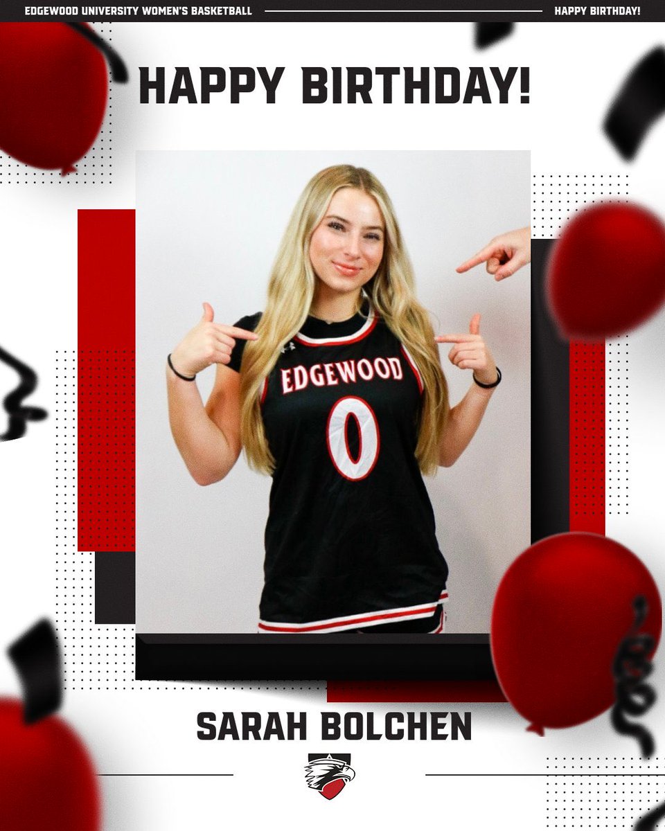 edgewoodwbb's tweet photo. Back-to-back Eagle Birthdays! Happy Birthday to freshman Sarah Bolchen! 🎉 Hope you have a fantastic day! 🥳 https://t.co/3ZPeIkY0q4