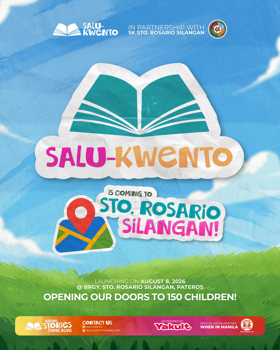 WIMbigevents's tweet photo. From a classroom project to a growing literacy movement, Salu-Kwento continues to inspire young readers through interactive storytelling, community outreach, and a shared love for Filipino literature.

READ MORE:
https://t.co/WCDeD5G3Yv https://t.co/q3OQu1BLMu