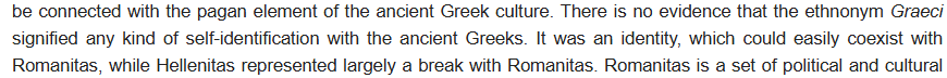 Paepaok_'s tweet photo. @Stavros_D_S Again, it's clear that you didn't actually read what I sent: the revival of Hellenism wasn't "gradual" due to paganism not being a threat: it was a break with their Roman ethnic identity: https://t.co/yll3ECA288