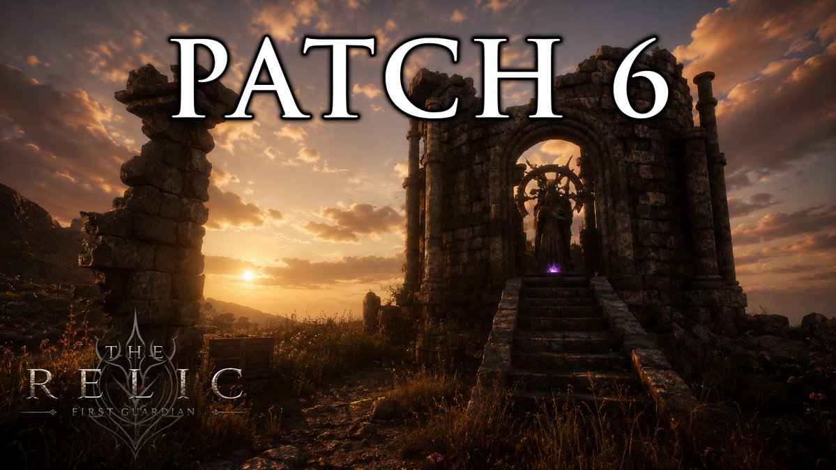 PerpGames's tweet photo. Patch 6 for #TheRelicFirstGuardian is LIVE on Steam and on it's way to PS5!

It includes:

Spawn Point Interaction: Fixed an issue where players were unable to interact with spawn points upon loading.

Silversilver Mine Audio: Fixed a bug where ambient monster sounds continued to play in the Silversilver Mine even when no monsters were present.

Walden Boss Encounter & Collision: Fixed an issue where the wall for the Walden boss fight failed to trigger, and adjusted terrain collisions in areas where players could get stuck.

UI Graphics: Replaced cropped UI icon images for two longswords.

Crafting Materials: Added new crafting materials across Chapter 2 and Chapter 3.

Atmospheric Polish: Added enhanced lighting/atmospheric effects to the Chapter 1 Tailor event sequence.

Performance Optimization: Partially resolved frame drops during large-scale battles in Chapter 2.

Swamp Lantern Event Marker: Verified and fixed the Swamp Lantern event marker; the event now functions as intended.

Fog Density Adjustment: Reduced fog density across Chapter 1 and Chapter 2 for improved visual clarity.

Parry Window Increase: Extended the player character's parry timing window for smoother combat.

Player Stat Buff: Increased player character base defense by 30.
