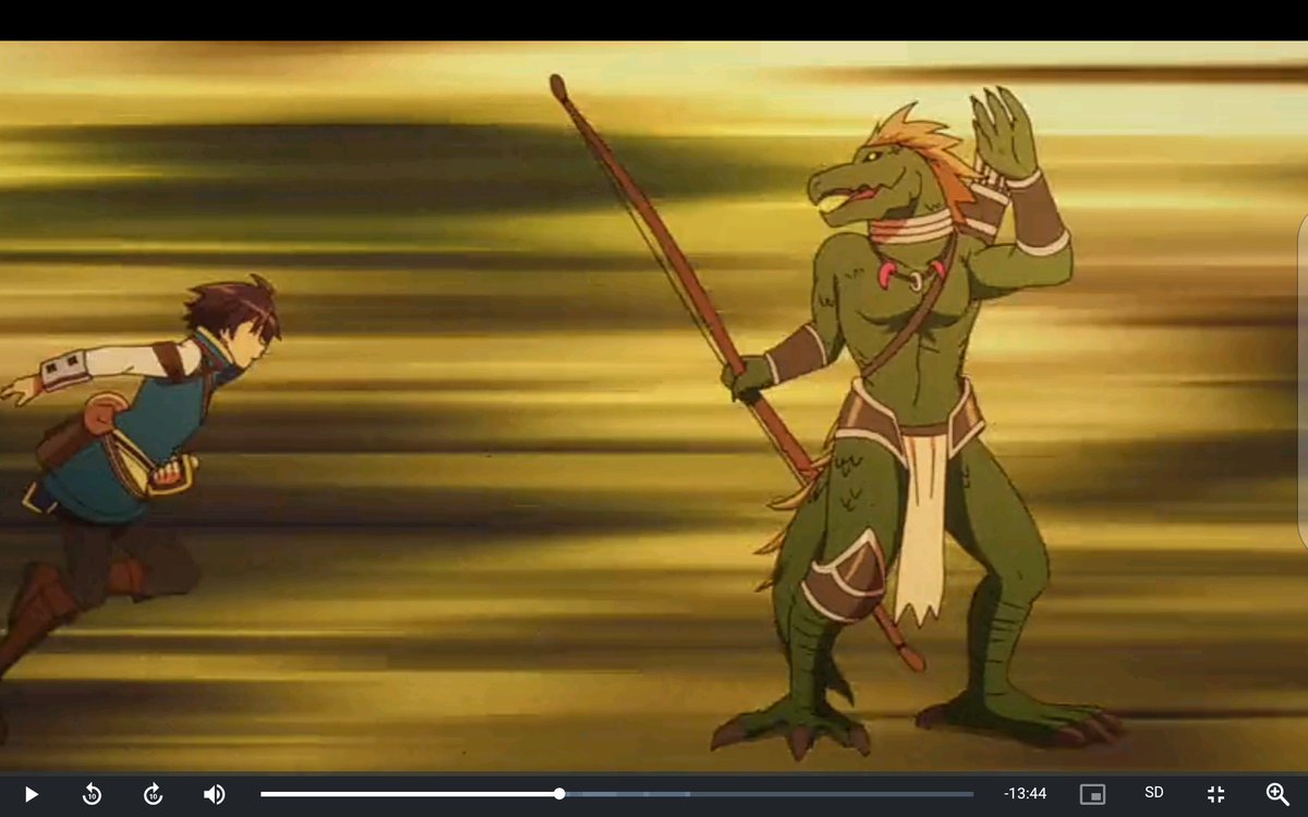 katyathefox2005's tweet photo. I like lizard design with loincloth in anime welcome to Japan miss elf https://t.co/LpbofwQOXh