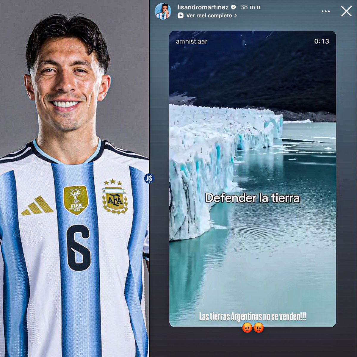 juegosimple__'s tweet photo. 🇦🇷 Lisandro Martínez en Instagram.

🗣️ “LAS TIERRAS ARGENTINAS NO SE VENDEN”. https://t.co/QFMMj3Eg54