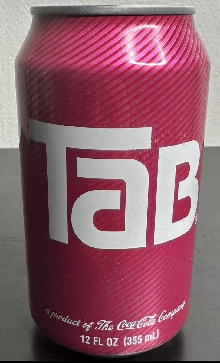 Big3Bad2Wolf3's tweet photo. @Fatima_30e Yes there was a diet soda called Tab. It was discontinued in 2020 https://t.co/iHi1cN1WH5